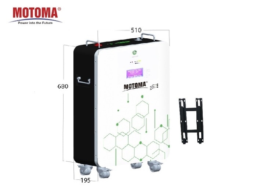 An der Wand befestigter 200Ah 48V LiFePO4 Batterie-Satz MOTOMA für weg Gitter-Wohnsonnensystem
