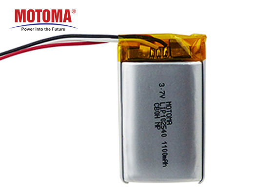 Hochenergie-Dichte GPS-Verfolger-Batterie 1100mah 3.7V 10*25*40mm